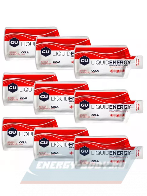 Энергетический гель GU ENERGY GU Liquid Enegry Gel caffeine 9 саше x 60 g, Кола