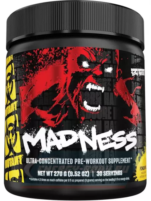 Предтерник Mutant Madness 270 г, Ананас
