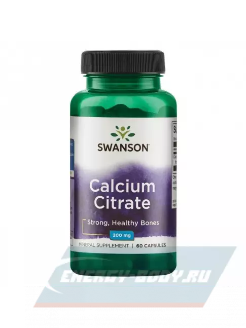  Swanson Calcium Citrate 60 капсул, Нейтральный