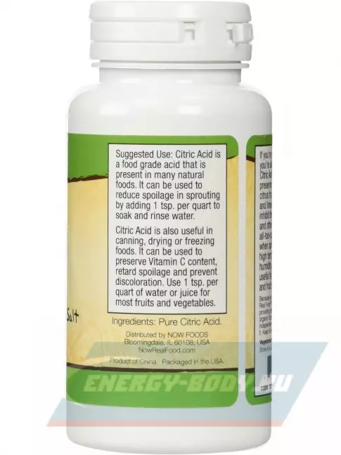  NOW FOODS Citric Acid 113 г