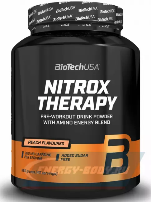 Предтерник BioTechUSA Nitrox Therapy 340 г, Грейпфрут Предтерник BioTechUSA Nitrox Therapy 340 г, Грейпфрут