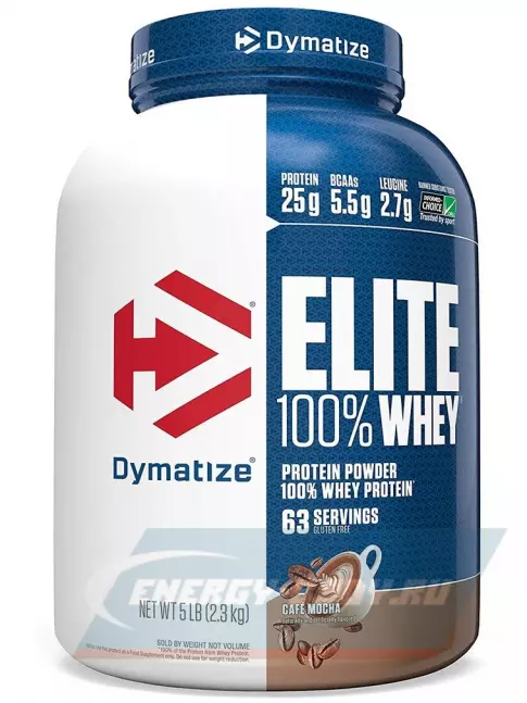 Dymatize Elite Whey 100% 2300 г, Кофе