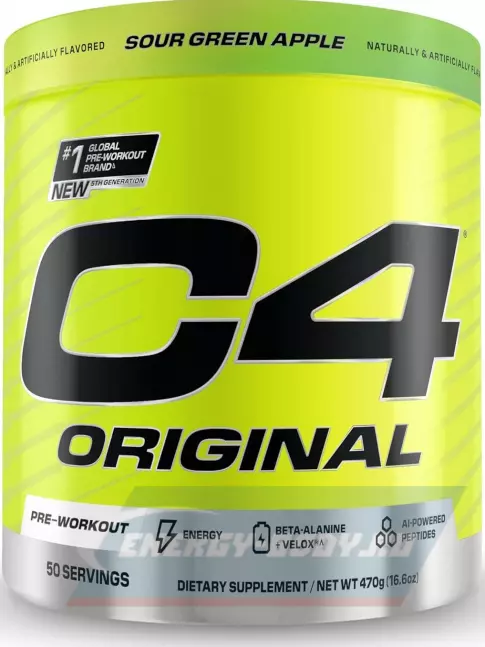 Предтерник Cellucor C4 Pre-Workout 470 г, Зеленое Яблоко