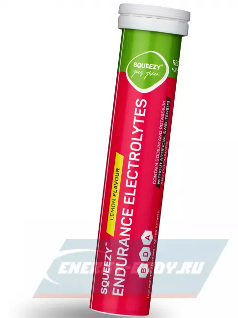  SQUEEZY Endurance electrolytes 20 таблеток, Лимон