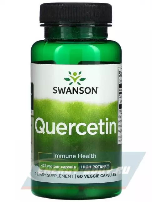  Swanson High Potency Quercetin 475 mg 60 вегетарианских капсул
