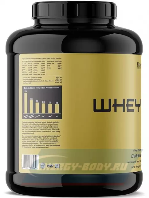  Ultimate Nutrition Whey Gold 2270 г, Ваниль