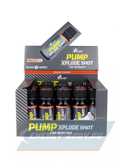 Предтерник OLIMP Pump Xplode Shot 60 мл no caffeine 20 x 60 ml, Апельсин
