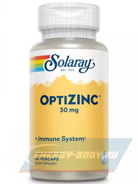  Solaray OptiZinc 30 mg 60 веган капсул