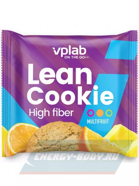 Батончик протеиновый VP Laboratory Lean Cookie 12 штук * 40 г, Мультифрукт