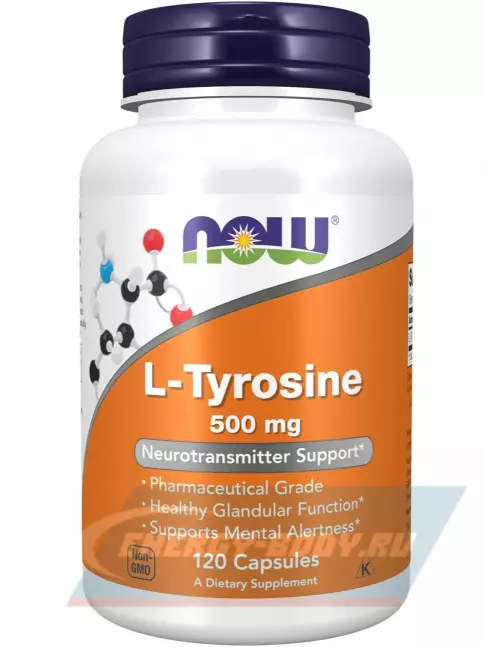 Аминокислотны NOW FOODS L-Tyrosine 500 mg 120 капсул