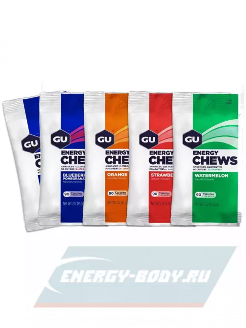 Восстановление GU ENERGY Мармеладки GU Energy Chews 5 x 60 г, Микс
