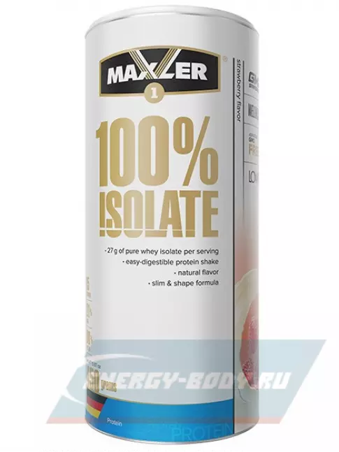  MAXLER 100% Isolate 450 г, Клубника