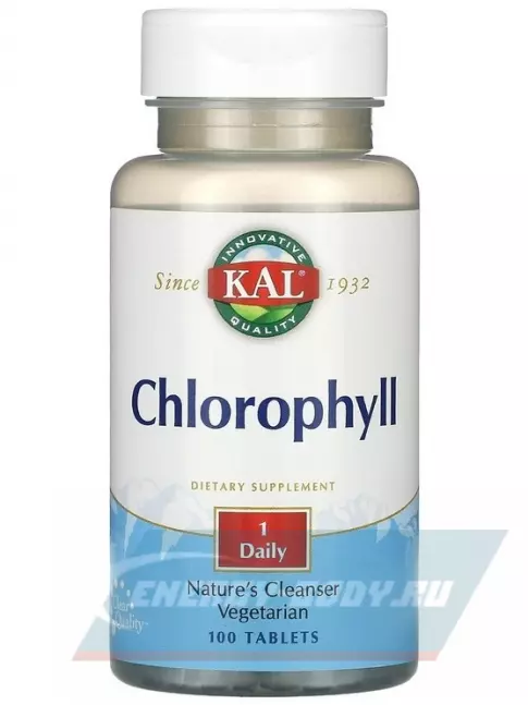  KAL Chlorophyll 20 mg 100 веган таблеток
