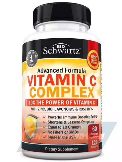  BioSchwartz Vitamin C Complex+Zinc 120 капсул