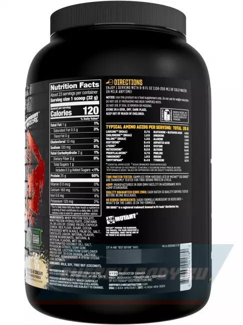  Mutant Iso Surge 727 г, Печенье и Сливки