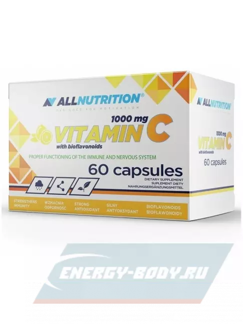  All Nutrition VITAMIN C 1000MG + BIOFLAWONOIDY 60 капсул