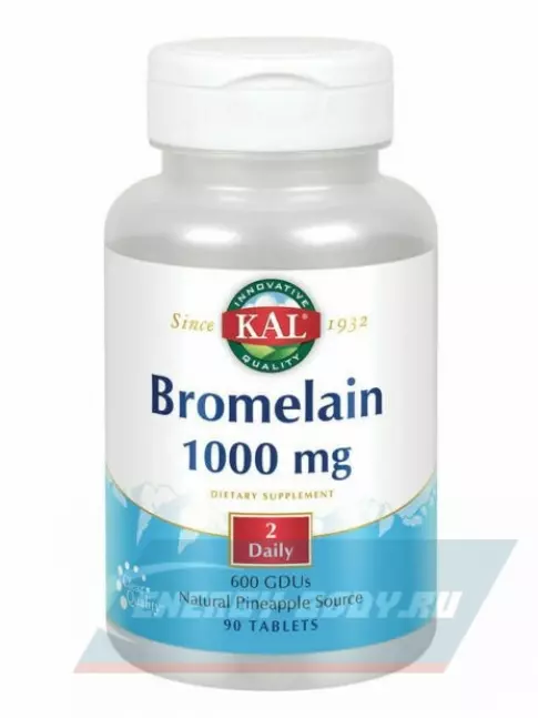  KAL Bromelain 1000 mg 90 таблеток