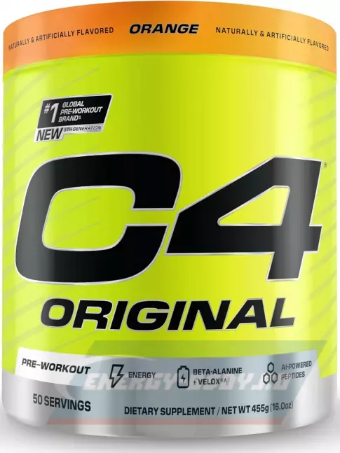 Предтерник Cellucor C4 Pre-Workout 455 г, Апельсин