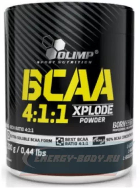 ВСАА OLIMP BCAA 4:1:1 XPLODE POWDER 200 г, Фруктовый микс