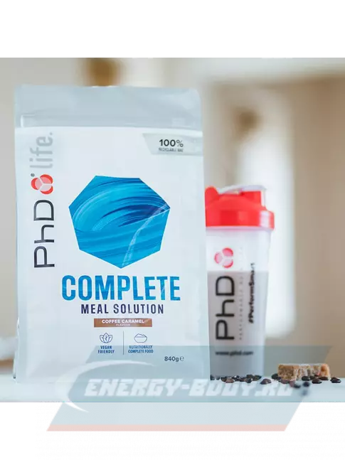  PhD Nutrition PHD POWDER LIFE, протеиновая смесь 840, Кофе - карамель
