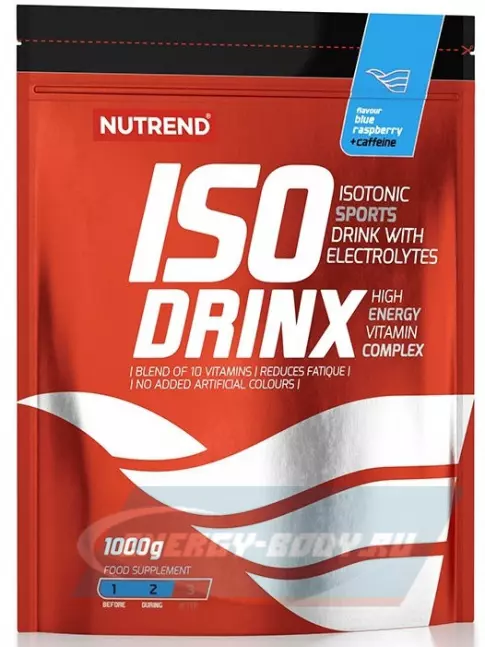  NUTREND Isodrinx + Coffeine 1000 г, Голубая малина