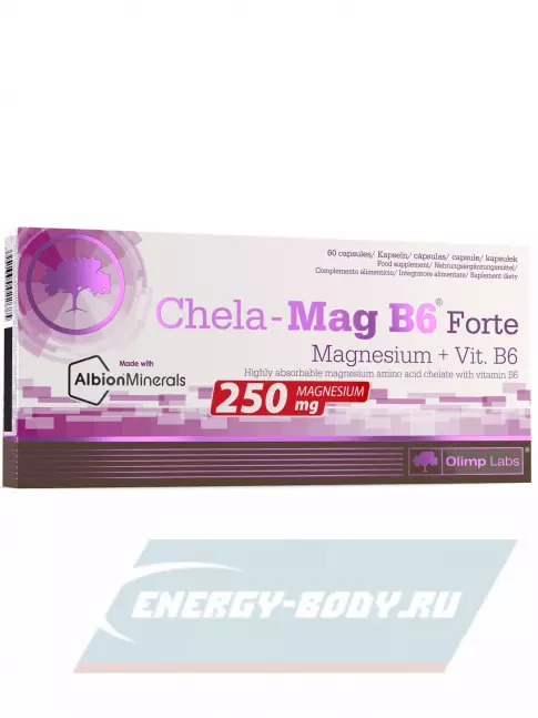  OLIMP Chela-Mag B6 Forte 250 mg 60 капсул