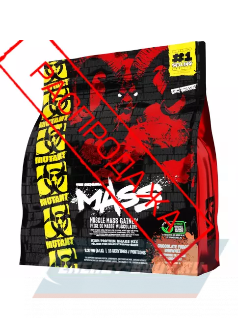 Гейнер Mutant Mass 1 x 2270 г, Брауни с шоколадной помадкой Гейнер Mutant Mass 1 x 2270 г, Брауни с шоколадной помадкой