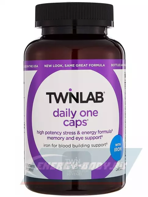  Twinlab Daily One Caps с железом 180 капсул