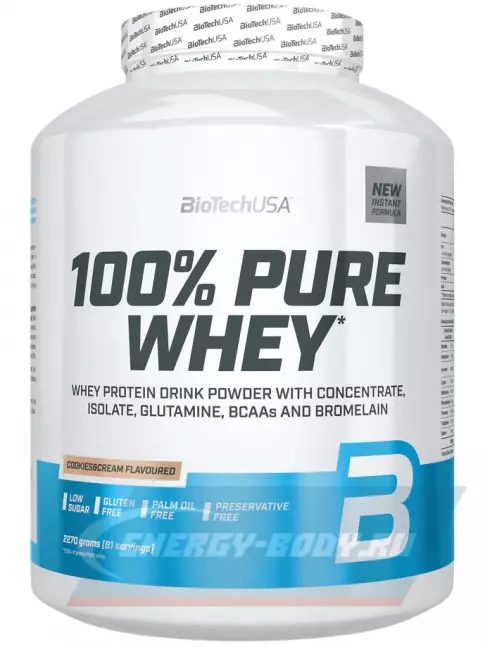  BioTechUSA 100% Pure Whey 2270 г, Печенье крем