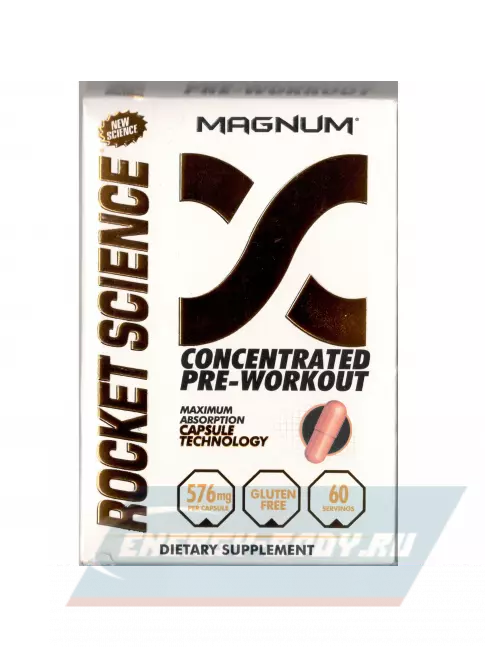 Предтерник Magnum Rocket science 60 капсул, нейтральный
