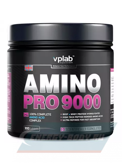 Аминокислотны VP Laboratory AMINO PRO 9000 300 таб, Нейтральный