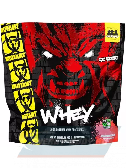  Mutant Whey 2270 г, Клубничный крем