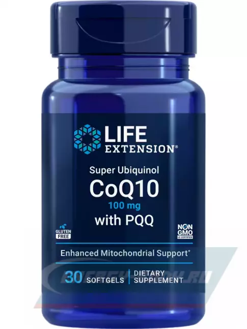  Life Extension Super Ubiquinol CoQ10 with PQQ 30  гелевых капсул