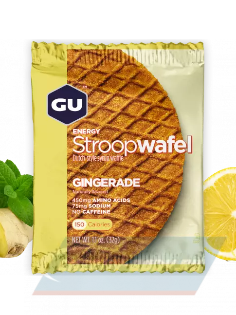 Батончик энергетический GU ENERGY GU ENERGY STROOPWAFEL no caffeine 32 г, Имбирь