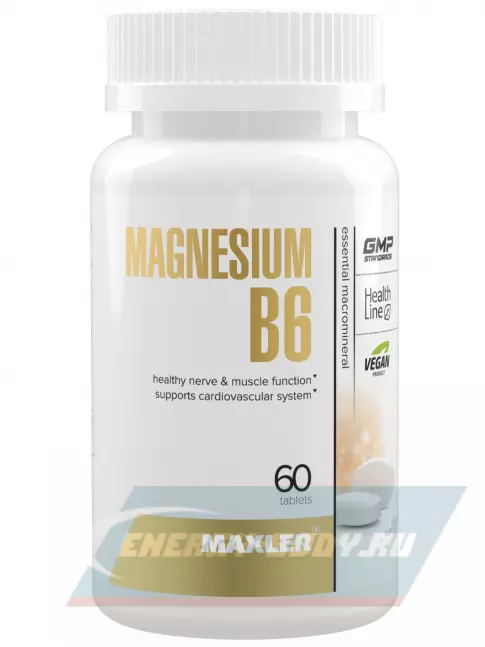  MAXLER Magnesium B6 60 таблеток
