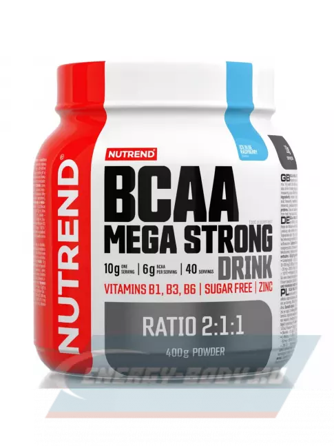 ВСАА NUTREND BCAA Mega Strong Drink 400 г, Голубая малина