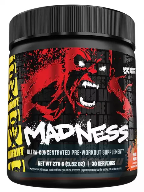Предтерник Mutant Madness 270 г, Персик-Манго