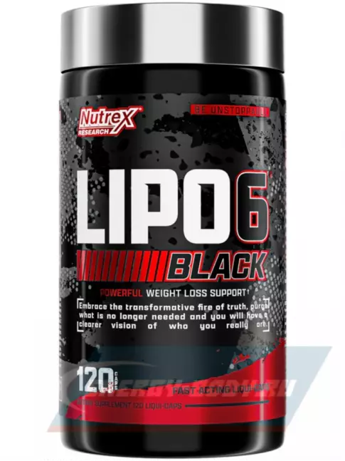  NUTREX Lipo-6 Black Powerful weight loss support (Yohimbine) 120 капсул