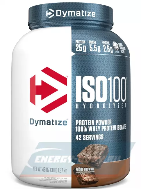  Dymatize ISO100 Hydrolyzed 1400 г, Шоколадное Пирожное с Помадкой