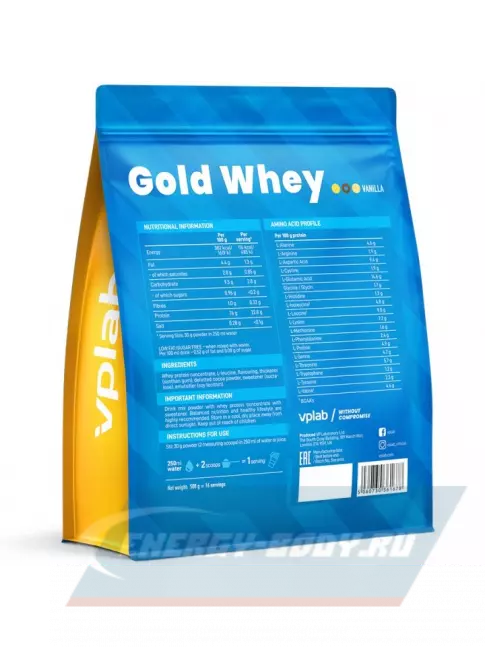  VP Laboratory Gold Whey 500 г, Ваниль