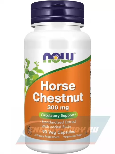  NOW FOODS Horse Chestnut Extract 300 mg 90 веган капсул