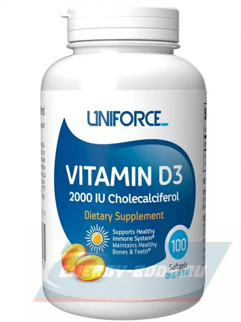  Uniforce Vitamin D3 2000 IU 100 капсул
