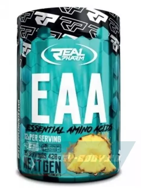 Аминокислотны Real Pharm EAA Powder 420 г, Ананас