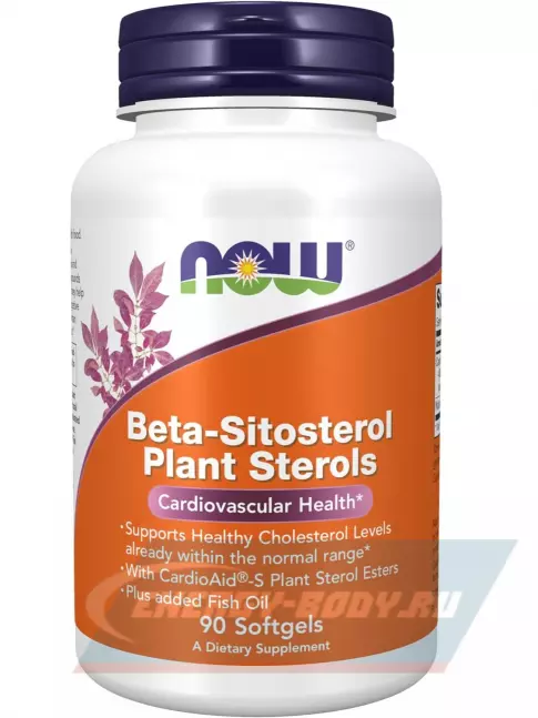  NOW FOODS Beta-Sitosterol Plant 90 гелевых капсул