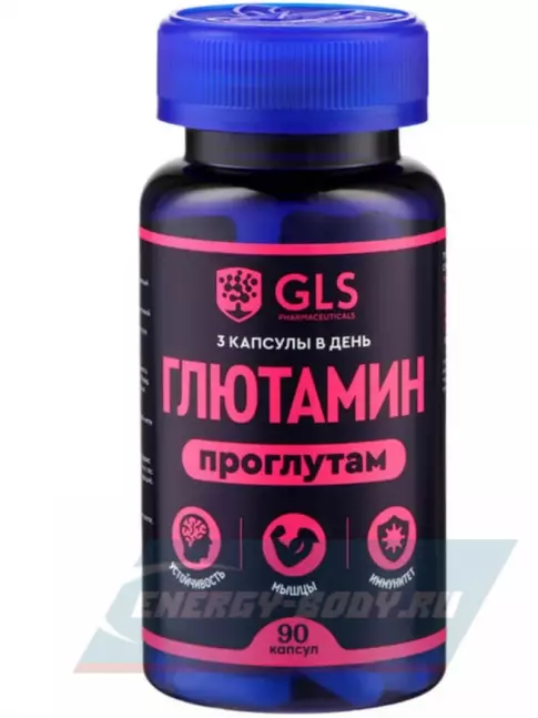 Глютамин GLS pharmaceuticals Глютамин 1000 мг (Проглутам) 90 капсул