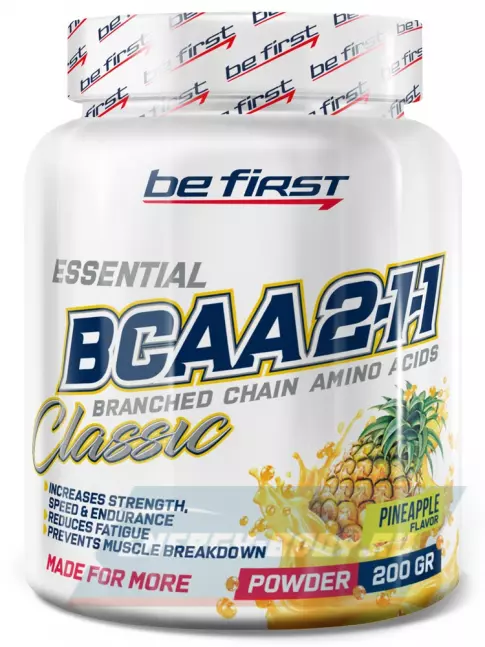 ВСАА Be First BCAA Classic Powder 2:1:1 200 г, Ананас