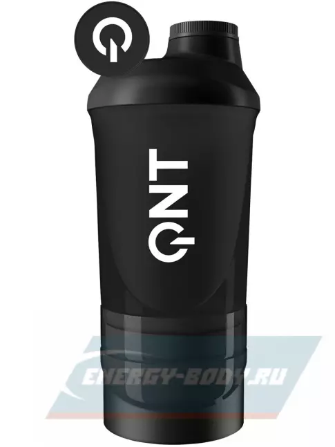 QNT Шейкер 600+350 мл черный дым QNT Шейкер 600+350 мл черный дым