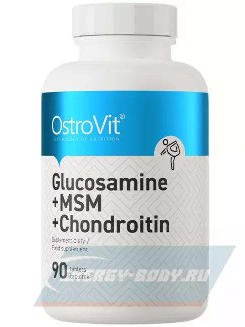 Суставы, связки OstroVit Glucosamine MSM Chondroitin 90 таблеток
