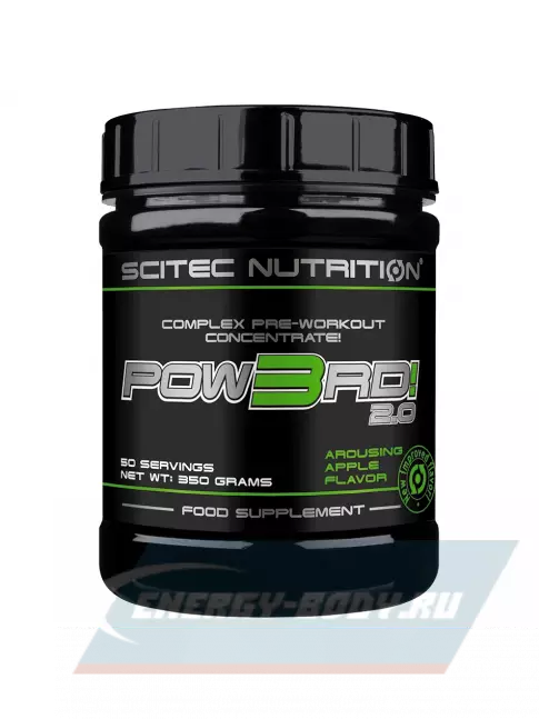 Энергетик Scitec Nutrition Pow3rd! 2.0 350 г, Груша