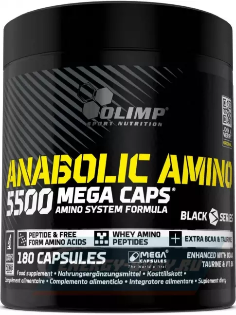 Аминокислотны OLIMP ANABOLIC AMINO 5500 MEGA CAPS 180 капсул